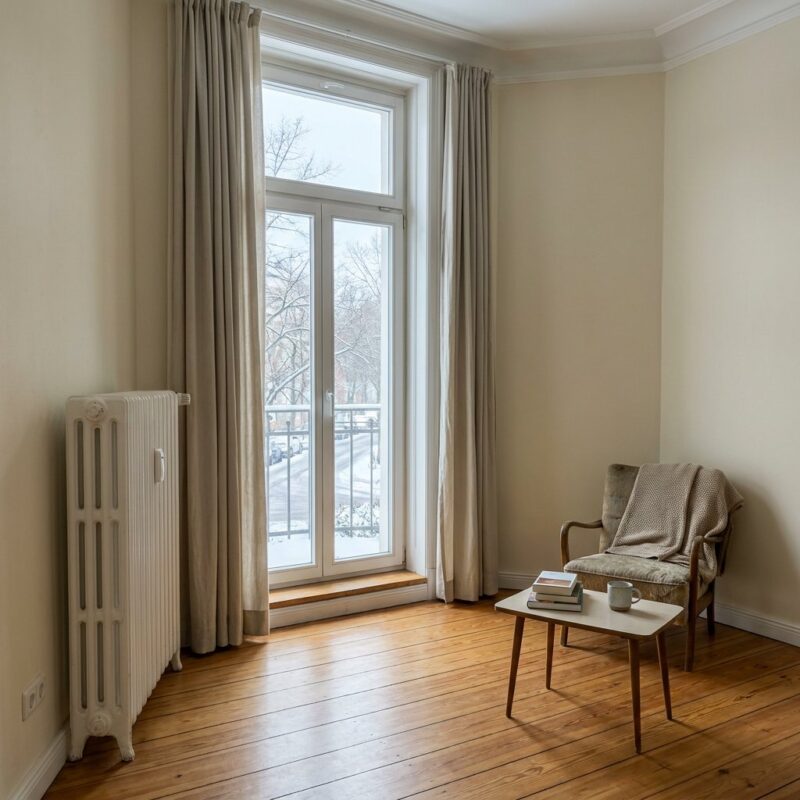 Leerstehende Wohnung im Winter richtig heizen