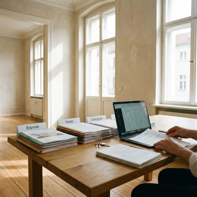 Unterlagen für den Wohnungsverkauf