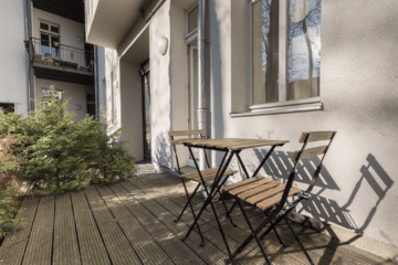 1-Room Apartment with Terrace in Friedrichshain, Berlin Friedrichshain, EG